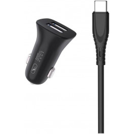   SkyDolphin SZ09T (2USB, 3.4A) Black + USB Type-C (AZP-000110)