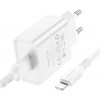 Borofone BA74A Aspirer single port + Lightning White (BA74ALW) - зображення 4