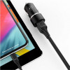 SkyDolphin SZ02T Aluminium 2xUSB 2.4A Black + USB Type-C (AZP-000072) - зображення 3