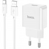 Hoco C106A Leisure + USB Type-C White - зображення 1