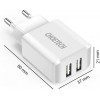 Choetech C0030 5V/2A Dual Port USB Wall Charger White (C0030) - зображення 4