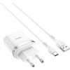 Hoco C12Q Smart QC3.0 + USB Type-C White - зображення 1