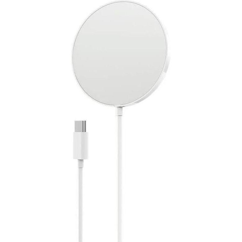 Hoco CW28 Original series magnetic wireless fast charger White - зображення 1