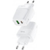 Hoco C85A Bright PD20W + QC3.0 Type-C + USB White - зображення 3