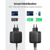 UGREEN 66W 2 x Type-C PD Charger Black (70867) - зображення 7