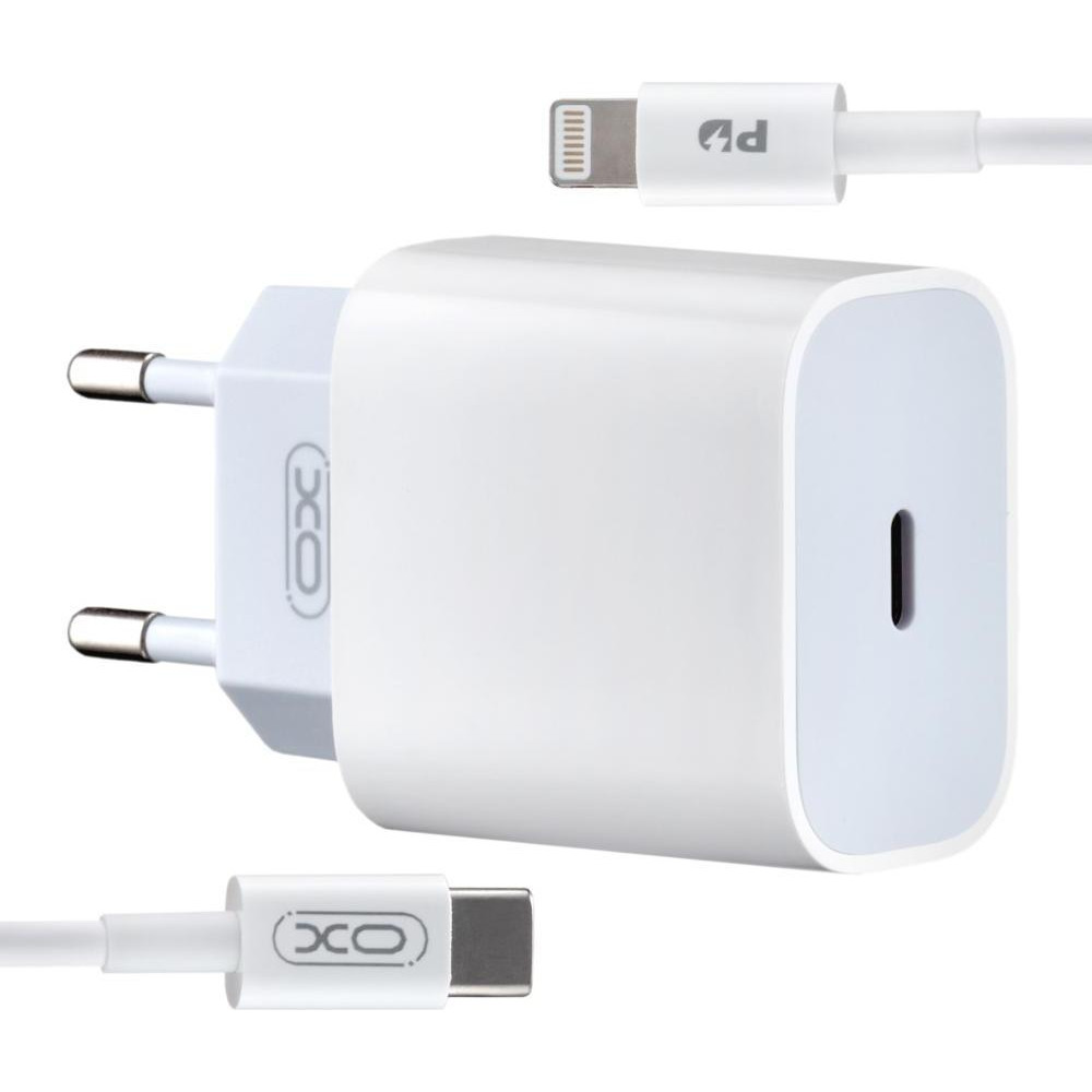 XO L77 White + USB-C/Apple Lightning - зображення 1