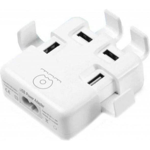 WUW Wall Charger 4xUSB 4A White (WUW-C23) - зображення 1