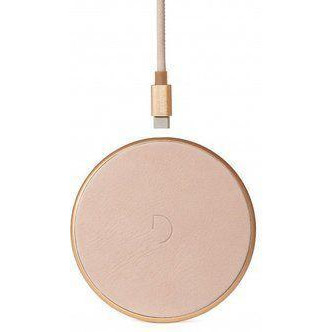 DECODED Wireless Fast Charger Leather Pad 10W Gold Metal/Rose (D9WC2GDRE) - зображення 1