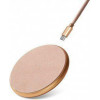 DECODED Wireless Fast Charger Leather Pad 10W Gold Metal/Rose (D9WC2GDRE) - зображення 2