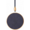 DECODED Wireless Fast Charger Leather Pad 10W Gold Metal/Navy (D9WC2GDNY) - зображення 1