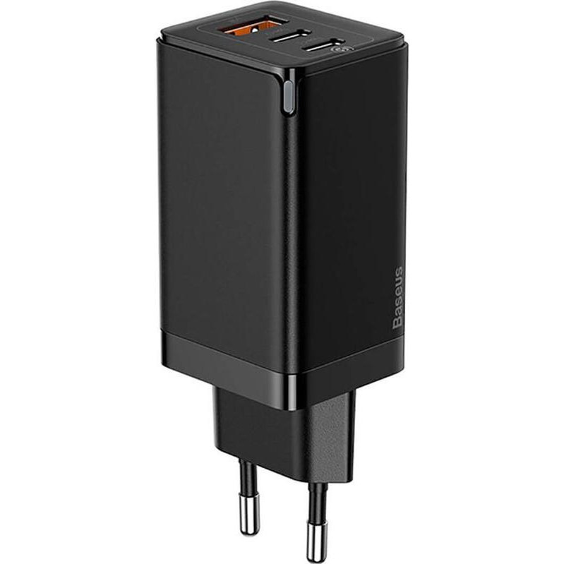 Baseus GaN2 Pro Quick Charger 65W Black (CCGAN2P-B01) - зображення 1