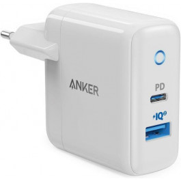   Anker PowerPort PD+ USB 33W Wall Charger 2 White (A2626GD1)