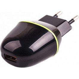   Drobak 1xUSB 1A (Black) (905322)