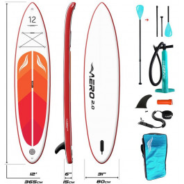   AERO Надувна SUP дошка  Board 2.0 (365х15х80см) 12&apos; Red Orange