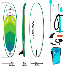   AERO Надувна SUP дошка  Board 2.0 (305х15х80см) 10 Green Leaf