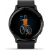 Garmin Venu 3 Slate S. Steel Bezel w. Black Case and Leather Band (010-02784-52/02) - зображення 6