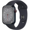 Apple Watch Series 8 GPS + Cellular 41mm Midnight Aluminum Case w. Midnight S. Band S/M (MNUV3) - зображення 1