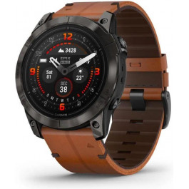   Garmin Epix Pro Gen 2 Sapphire 51mm Carbon G. DLC Tit. with Chestnut L. Band (010-02804-30)