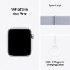 Apple Watch SE 2 GPS 44mm Silver Aluminium Case w. Blue Cloud Sport Loop (MXET3) - зображення 2