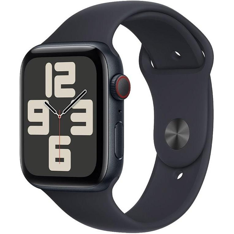 Apple Watch SE 2 GPS + Cellular 44mm Midnight Alu. Case w. Midnight Sport Band S/M (MRH43) - зображення 1