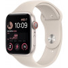 Apple Watch SE 2 GPS 40mm Starlight Aluminum Case w. Starlight S. Band - M/L (MNT63) - зображення 1