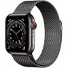 Apple Watch Series 6 GPS + Cellular 44mm Graphite Stainless Steel Case w. Graphite Milanese L. (M07R3) - зображення 1