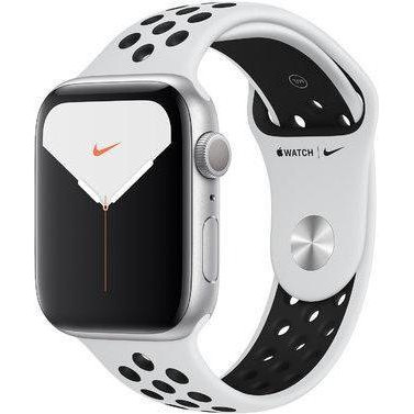 Apple Watch Nike Series 5 GPS 44mm Silver Aluminum w. Silver Aluminum (MX3V2) - зображення 1