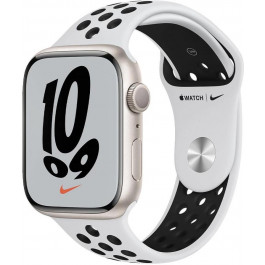   Apple Watch Nike Series 7 LTE 41mm S. Aluminum Case w. Pure Platinum/Black Nike S. Band (MKHL3)