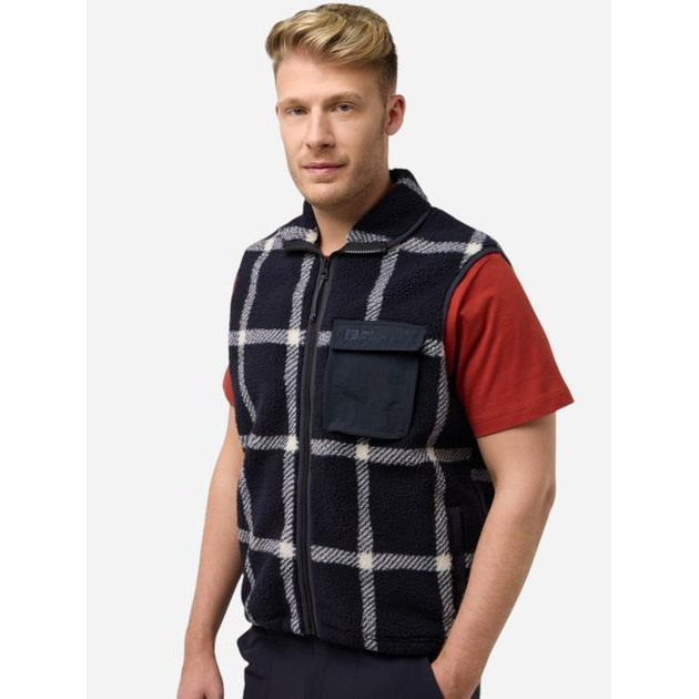 Jack Wolfskin Теплий жилет чоловічий  Felslicht Check Vest M A60061_C0413 L Синій (4064886327015) - зображення 1