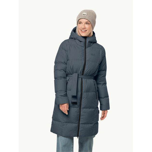 Jack Wolfskin Пуховик зимовий довгий жіночий  Frozen Lake Coat W 1206131_1268 L Сірий (4064993511451) - зображення 1