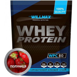   Willmax Whey Protein 80% 920 g /23 servings/ Полуниця (wx106)