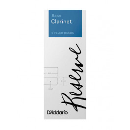   D'Addario Трости для кларнета бас  DER0530 Reserve Bass Clarinet Reeds #3.0 - 5-Pack