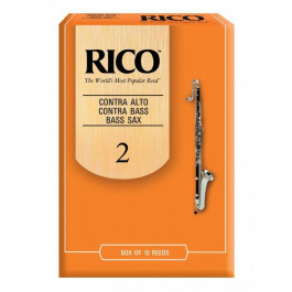   RICO Трости для саксофона бас RFA1020 - Contrabass Clarnet Bass Saxophone #2.0 - 10-Pack