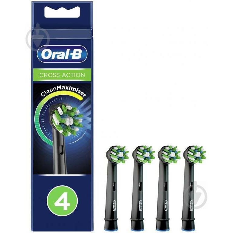 Oral-B EB50BK Cross Action Black 4шт - зображення 1