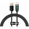 Baseus Display Fast Charging Data Cable USB to Type-C 66W 1m Black (CASX020001) - зображення 1