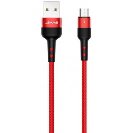   USAMS US-SJ312 USB Type-A to Micro USB 1m Red (SJ312MC02)