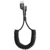 Baseus Fish Eye Spring USB to Type-C Black 1m (CATSR-01) - зображення 1