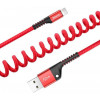 Baseus Fish eye Spring Data Cable 2A 1м Red (CALSR-09) - зображення 2