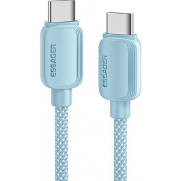   Essager Breeze 100W Fast Charging Cable Type-C to Type-C 2m Blue (EXCTT1-WLA03-P)