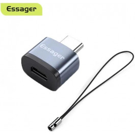   Essager Soray OTG Adapter USB2.0 Micro Female to Type-C Male Gray (EZJMC-SRC0G)