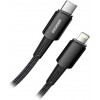 Essager Sunset Charging Cable USB Type-C to Lightning 20W 2m Black (EXCTL-CGA01) - зображення 1