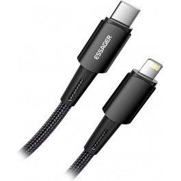   Essager Sunset Charging Cable USB Type-C to Lightning 20W 2m Black (EXCTL-CGA01)