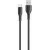 USAMS USB to Micro USB U68 Charging 1m Black (SJ502USB01) - зображення 1