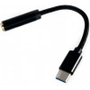 ExtraDigital USB Type-C to 3.5mm 0.12m Black (KBA1760) - зображення 1