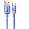 Baseus Crystal Shine Series Fast Charging Data Cable USB to Type-C 100W 1.2m Purple (CAJY000405) - зображення 3