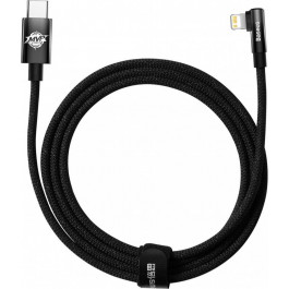   Baseus MVP 2 Elbow-shaped Fast Charging Data Cable Type-C to Lightning 20W 2m Black (CAVP000301)