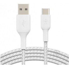   Belkin USB-A to USB-С Braided 1m White (CAB002BT1MWH)