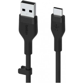   Belkin USB-A to USB-C Silicone 2m Black (CAB008BT2MBK)