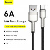 Baseus Cafule Metal Data Cable USB to Type-C 66W 2m Black (CAKF000201) - зображення 3