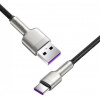 Baseus Cafule Metal Data Cable USB to Type-C 66W 2m Black (CAKF000201) - зображення 4